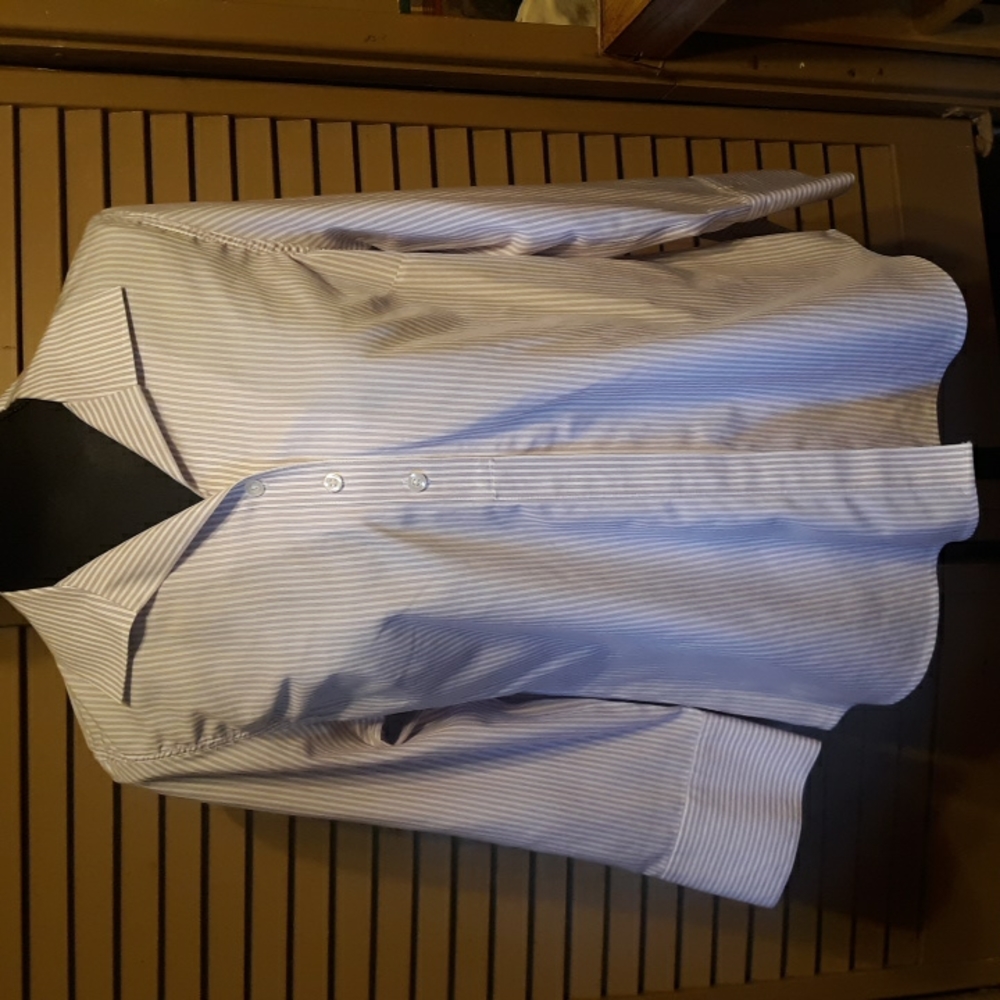 Chico's lavender & white shirt